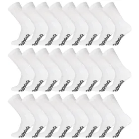 60 Pairs of Non-Skid Diabetic Crew Socks with Non Binding Top (White)