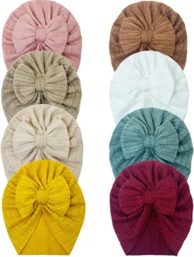 Baby Turban Newborn Baby Girl Hospital Hat Nursery Beanie Headwrap Bohemia Donuts Cap
