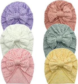 Baby Turban Newborn Baby Girl Hospital Hat Nursery Beanie Headwrap Bohemia Donuts Cap