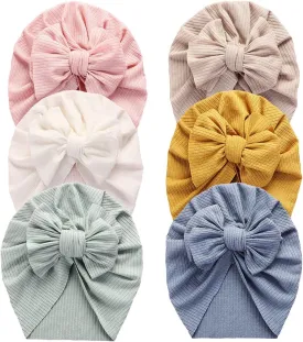 Baby Turban Newborn Baby Girl Hospital Hat Nursery Beanie Headwrap Bohemia Donuts Cap