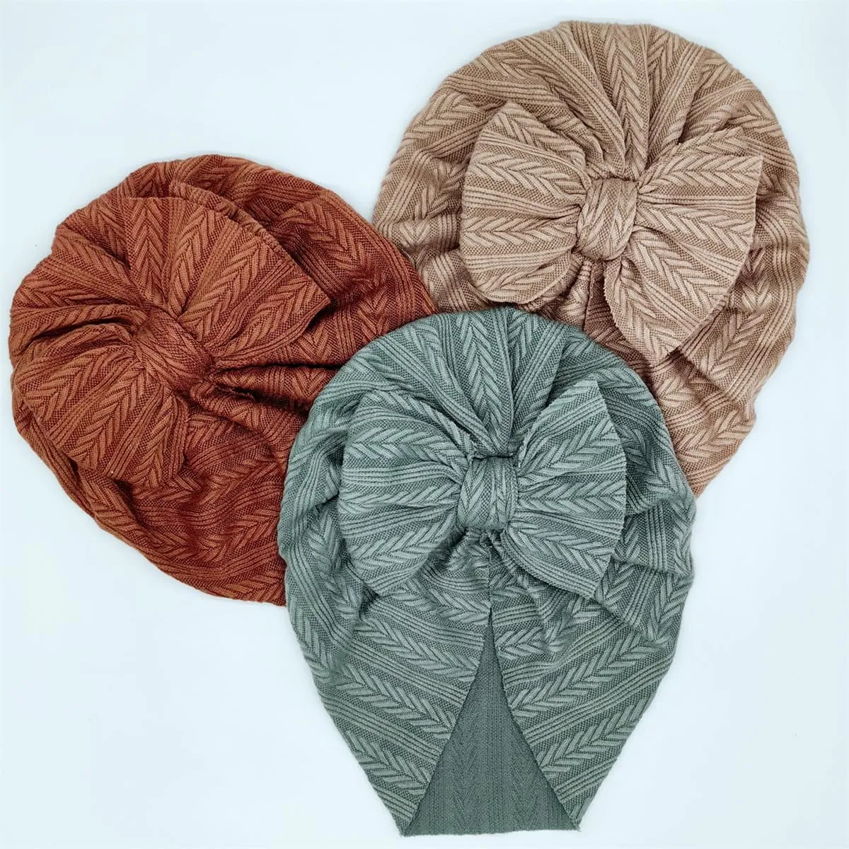 Baby Turban Newborn Baby Girl Hospital Hat Nursery Beanie Headwrap Bohemia Donuts Cap