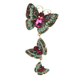 Big Rhinestone Butterfly Brooches For Women