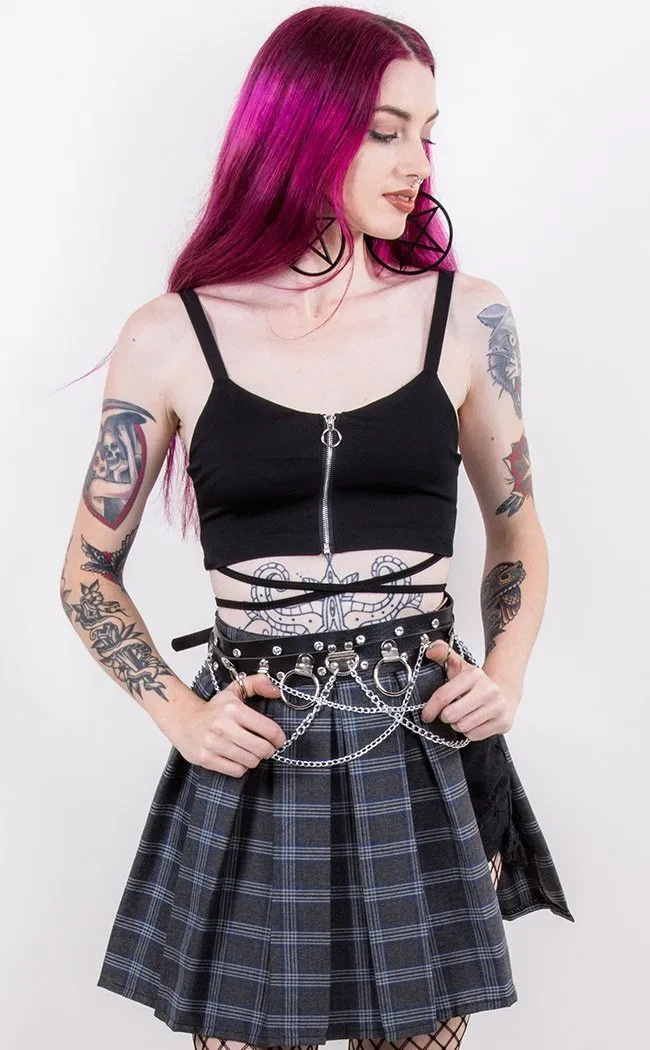 Black Metal Chain Belt