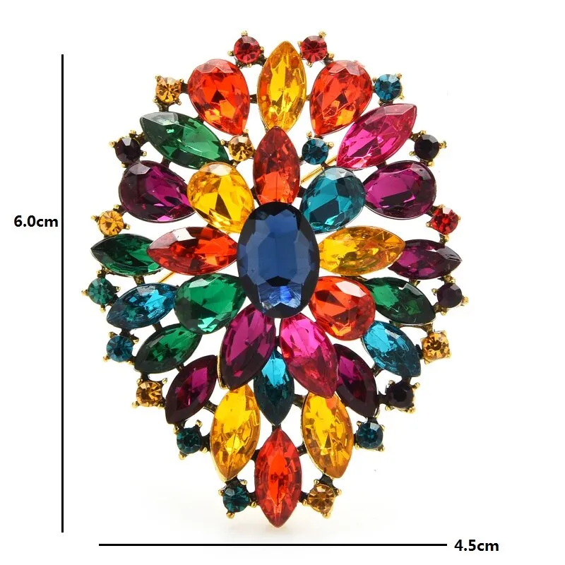 Classic Flower Brooches For Women Beauty Flower Weddings Party Brooch