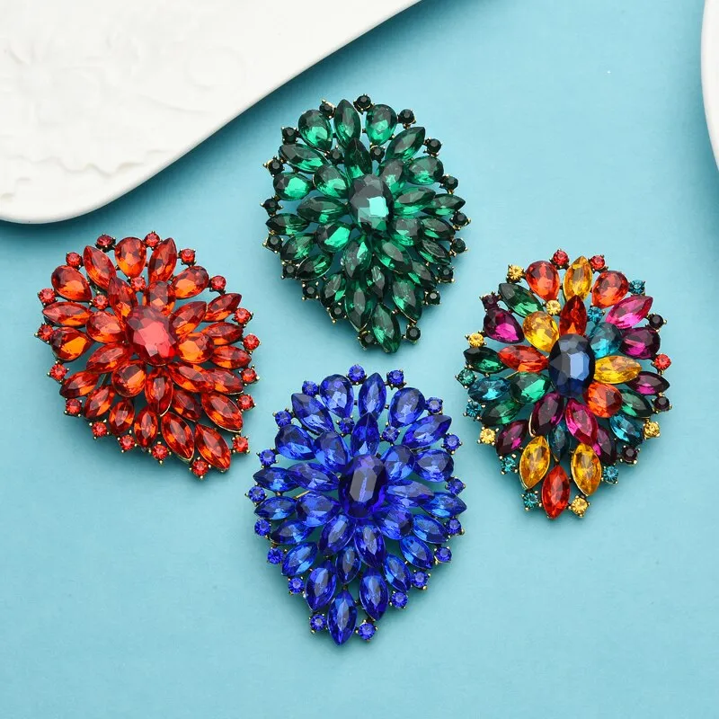 Classic Flower Brooches For Women Beauty Flower Weddings Party Brooch