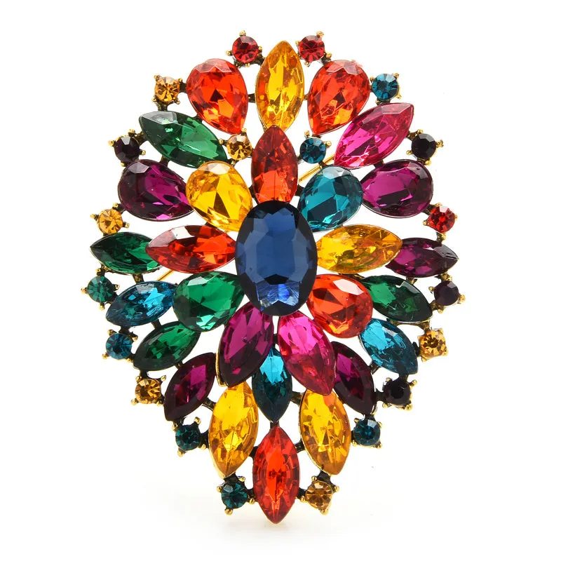 Classic Flower Brooches For Women Beauty Flower Weddings Party Brooch