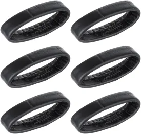 Cobee Leather Watch Band Loops, 6 Pieces Strap Replacement Loops, Band Holder, Strap Keeper, Fastener Rings