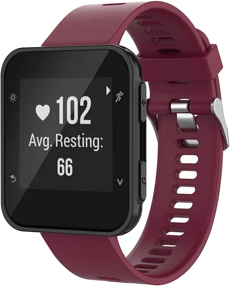 Compatible with Garmin Forerunner 35 Band,Solf Silicone Replacement Bands for Garmin Forerunner 35 Watch (Wine Red1)