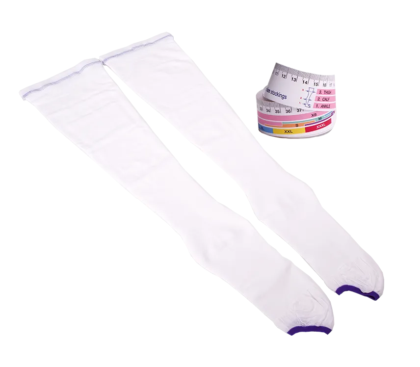 COMPRESSION STOCKINGS ANTI-EMBOLISM THIGH HIGH LARGE