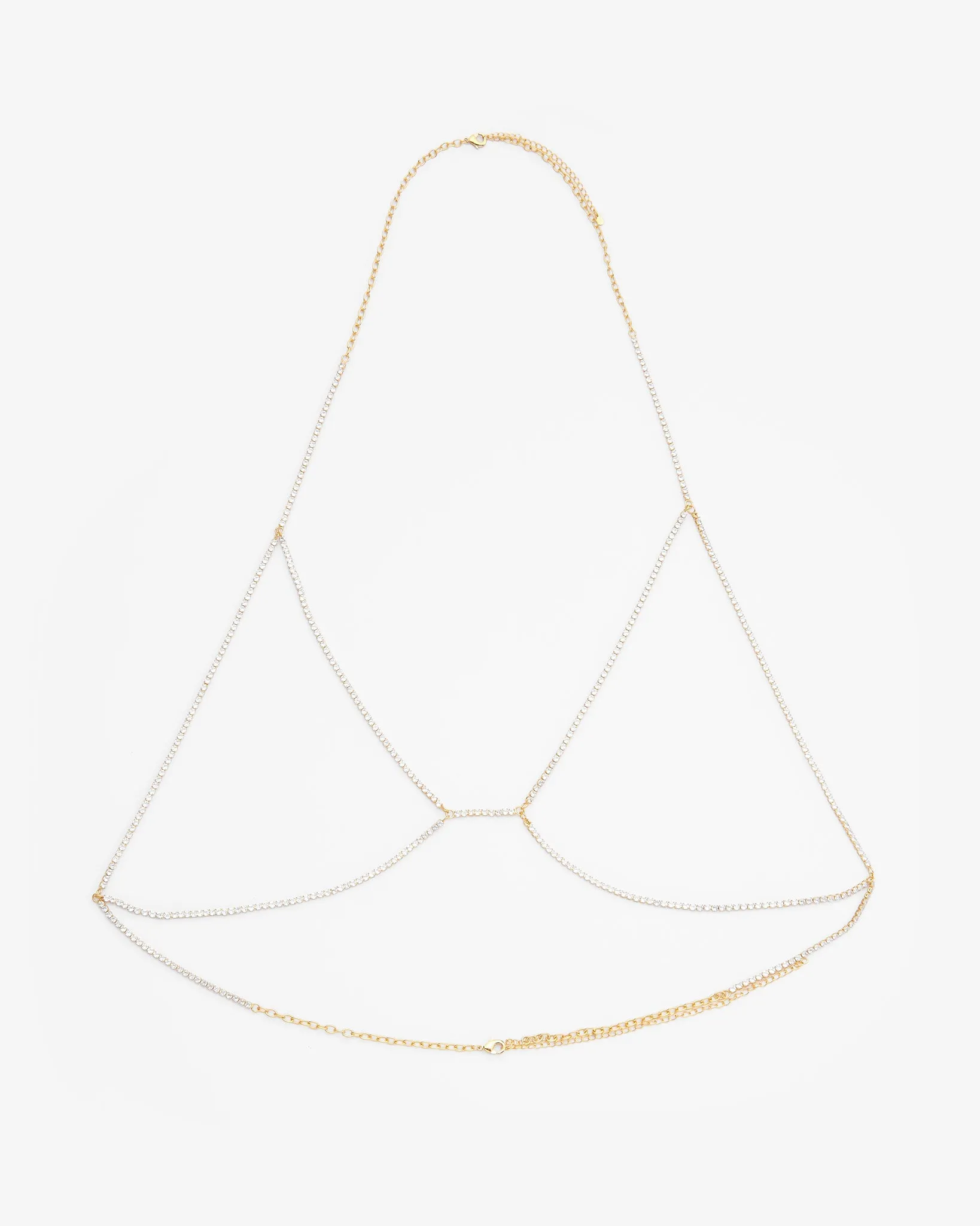Diamante Body Chain - Gold