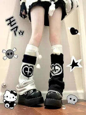 Dollette heart leg warmers