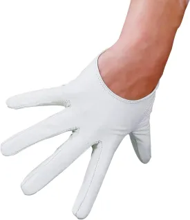DooWay Women Short Real Leather Dress Gloves TOUCHSSCREEN Half Palm 5" Genuine Import Lambskin Gothic Driving Party Gloves