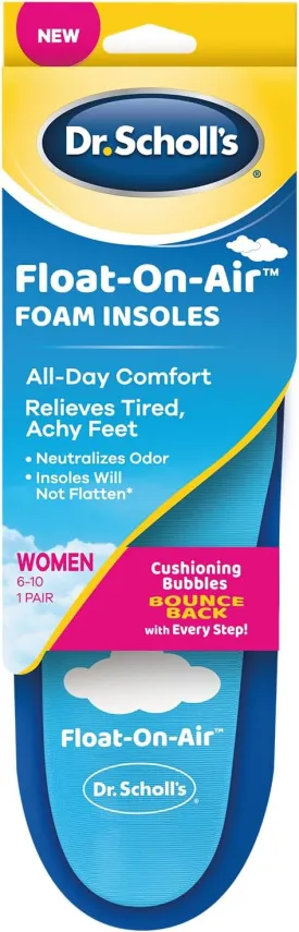 Dr. Scholl's Float-On-Air Comfort Insoles, Women, 1 Pair, Full Length
