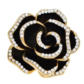 Enamel Camellia Flower Brooches for Women