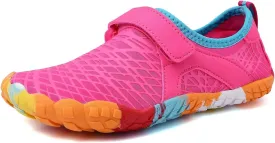 FANTURE Girls & Boys Water Shoes Lightweight Comfort Sole Easy Walking Athletic Slip on Aqua Sock(Toddler/Little Kid/Big Kid)