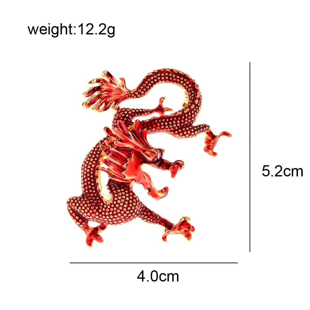 Fashion Cartoon Anime Dragon Brooches For Men