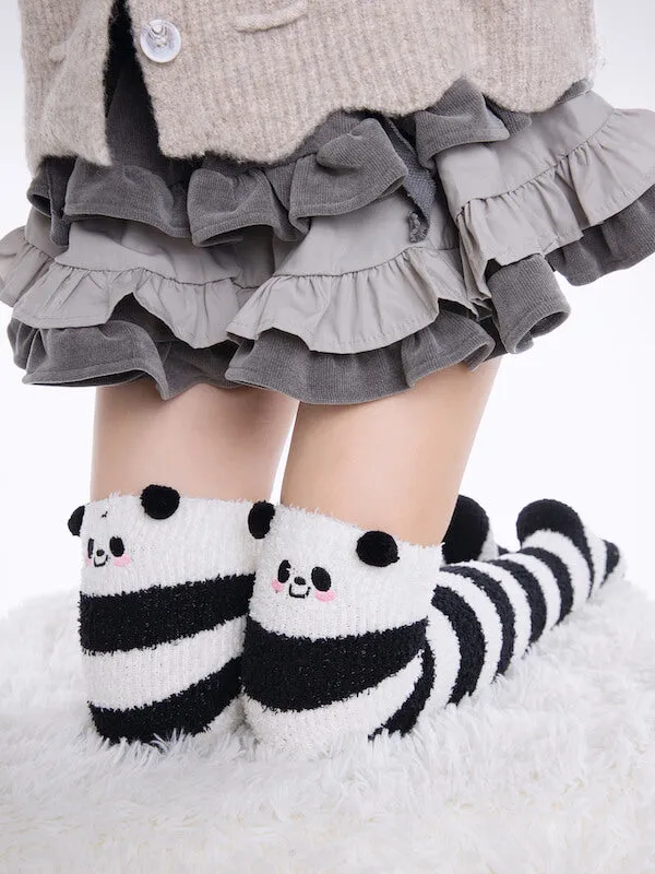 Fluffy cute stockings