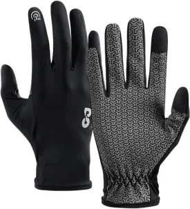 Full Finger Thin Hiking Gloves Women Men, Light Touchscreen UV Gloves for Hiking Running Workout Driving Women Men