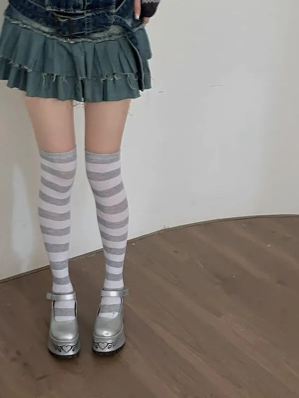 Girl candy stripe stockings
