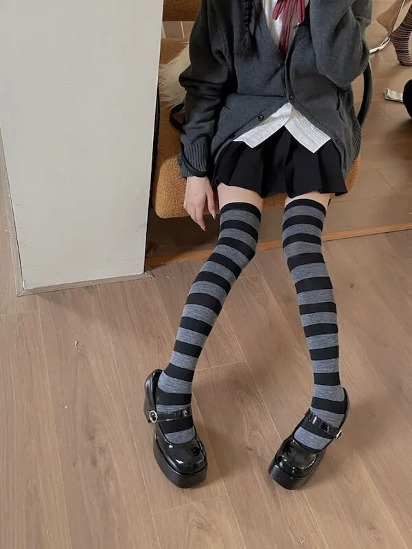 Girl candy stripe stockings