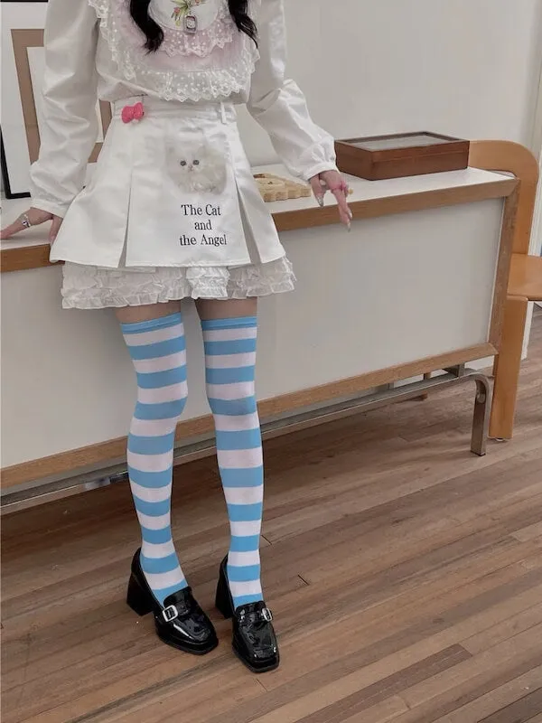 Girl candy stripe stockings