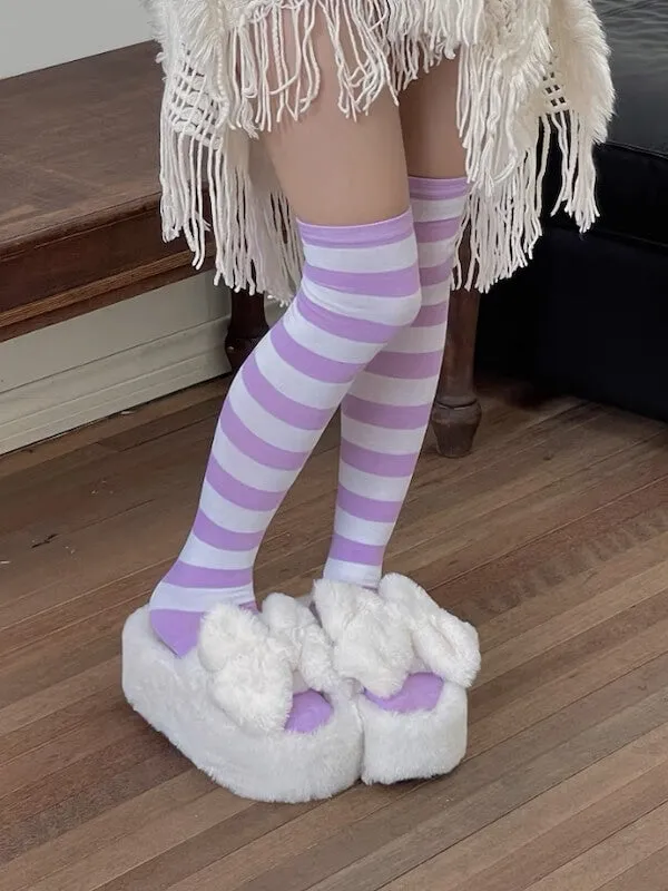 Girl candy stripe stockings