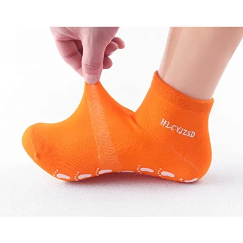 HLCYJZSD 7 Pairs Non Slip Yoga Socks for Women, Skid Slipper Socks with Grippers for Pilates Dance Ballet Trampoline