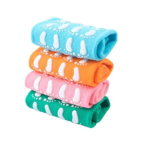 HLCYJZSD 7 Pairs Non Slip Yoga Socks for Women, Skid Slipper Socks with Grippers for Pilates Dance Ballet Trampoline