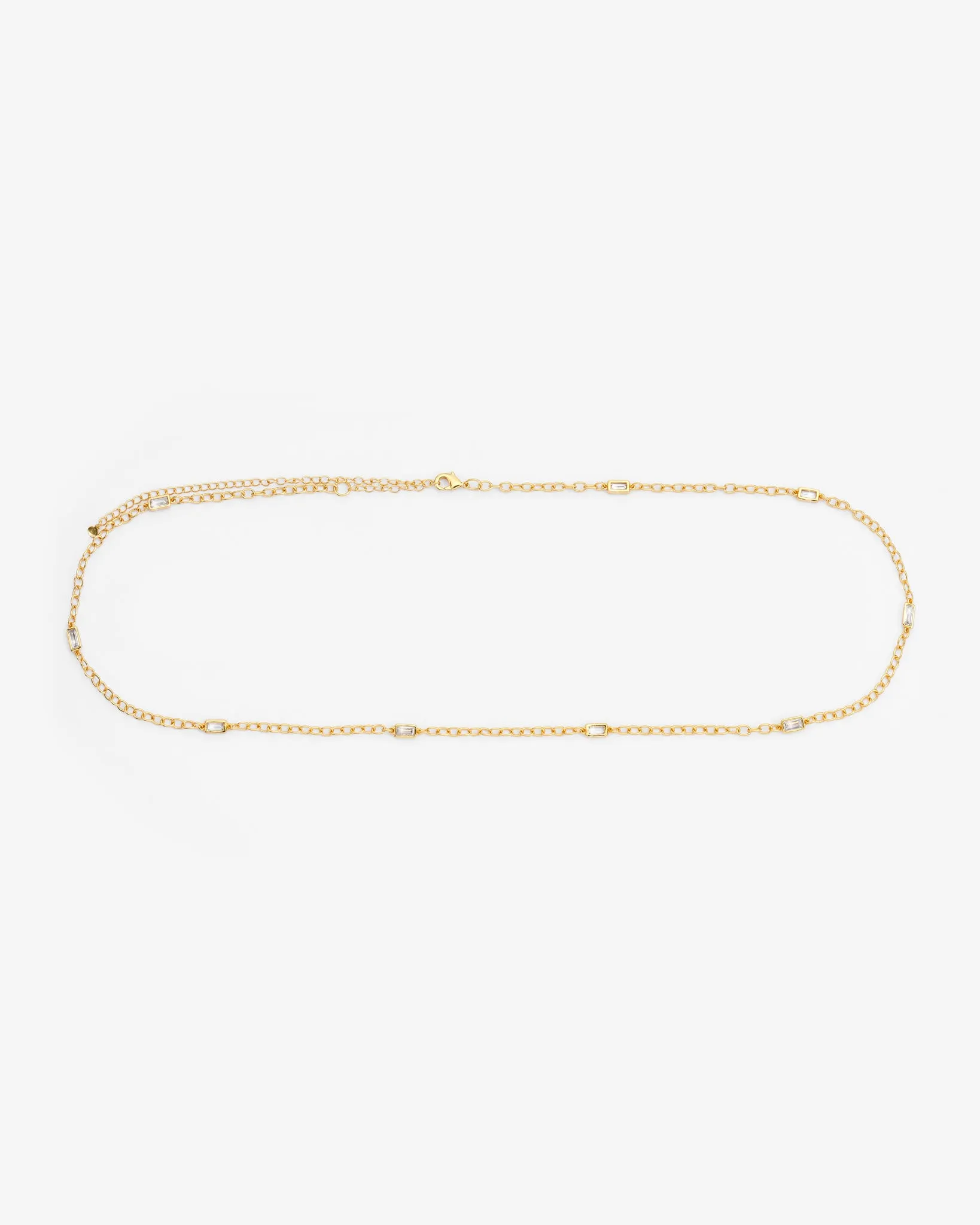 Iced Gem Waist Chain - Gold