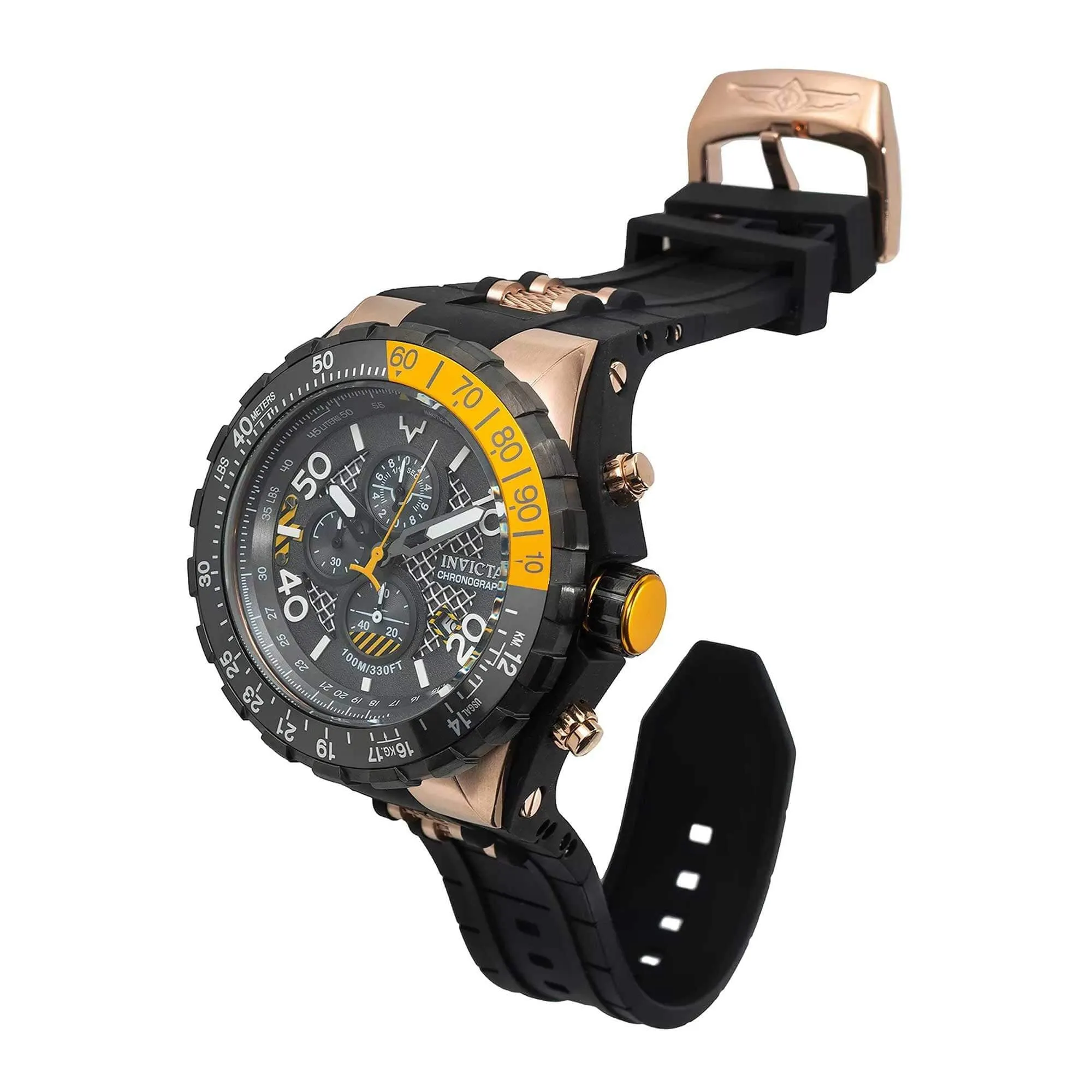 Invicta 40124 Men's Aviator Grey Dial Quartz Chronograph Watch