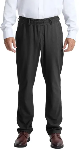 LETAOTAO Mens Elastic Waist Pants for Seniors High Stretch Expandable Waist Slacks for Elderly with Magnet Button