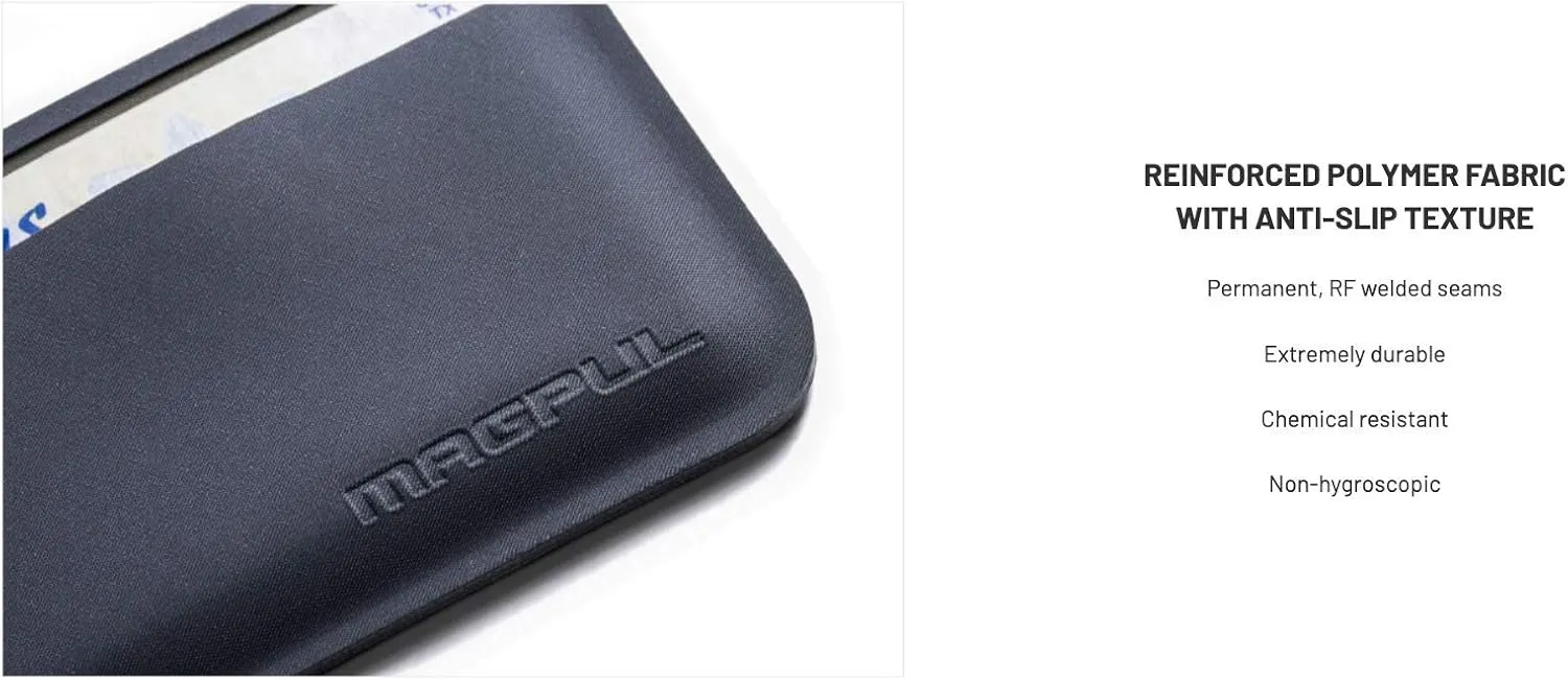 Magpul DAKA Essential Tactical Slim Minimalist unisex-adult Polymer Credit Card Holder Travel Wallet EDC Gear, Black