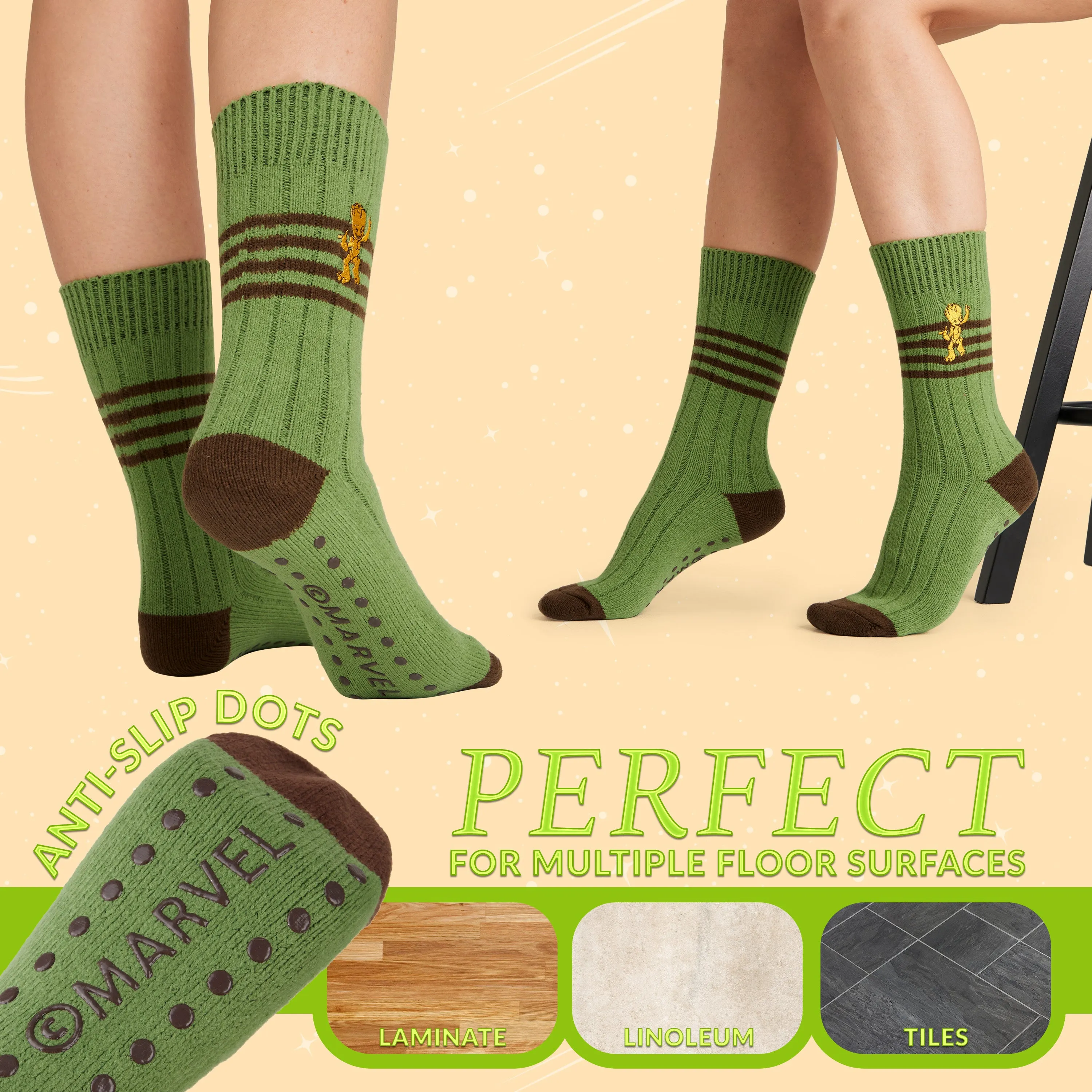 Marvel Guardians of the Galaxy Bed Socks for Women