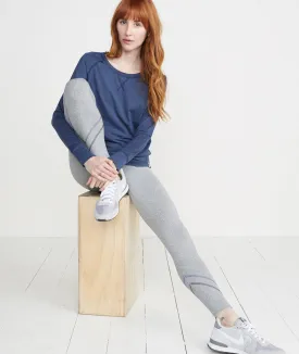 Mia Sport Legging in Heather Grey