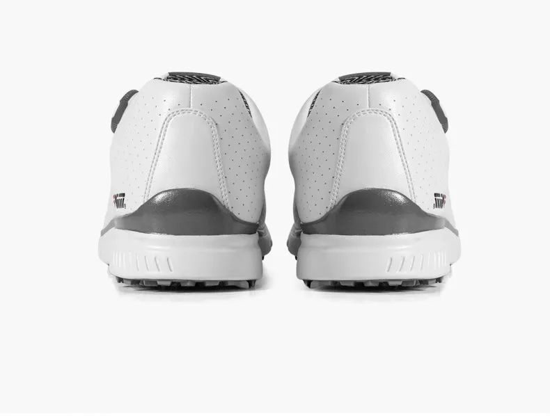 PGM XZ166 white mens golf shoes waterproof spike less golf shoes
