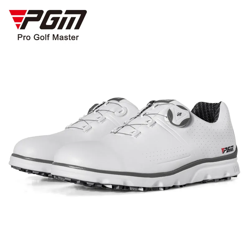 PGM XZ166 white mens golf shoes waterproof spike less golf shoes