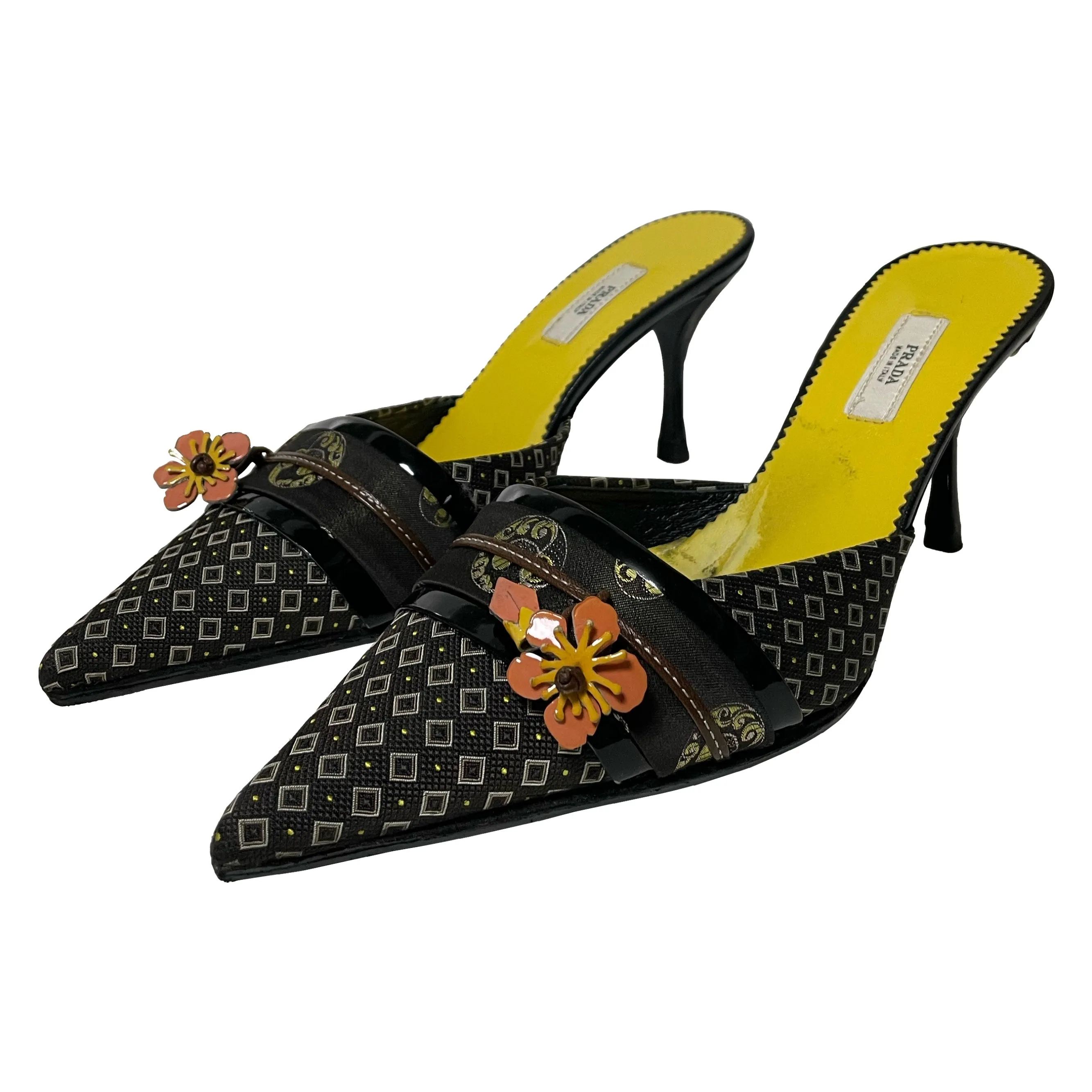 PRADA Spring Summer 2003 Flower Kimono Mules
