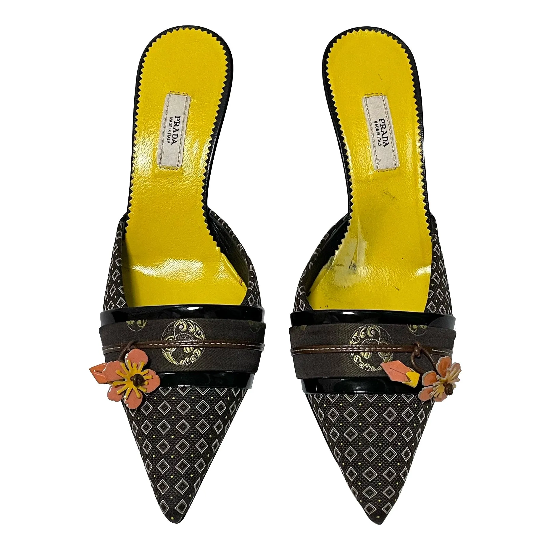 PRADA Spring Summer 2003 Flower Kimono Mules