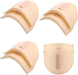 Ptwola 4 Pairs Set-in Shoulder Pads 1.5cm(0.6in) Thickening Foam Sponge Pads Breathable Sloping Shoulder High Low Shoulder Enhancer Sewing Supplies for Men Women Clothing Suit T-Shirt Blazer