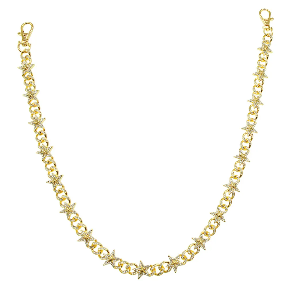 Shiny Rhinestones Star Chain