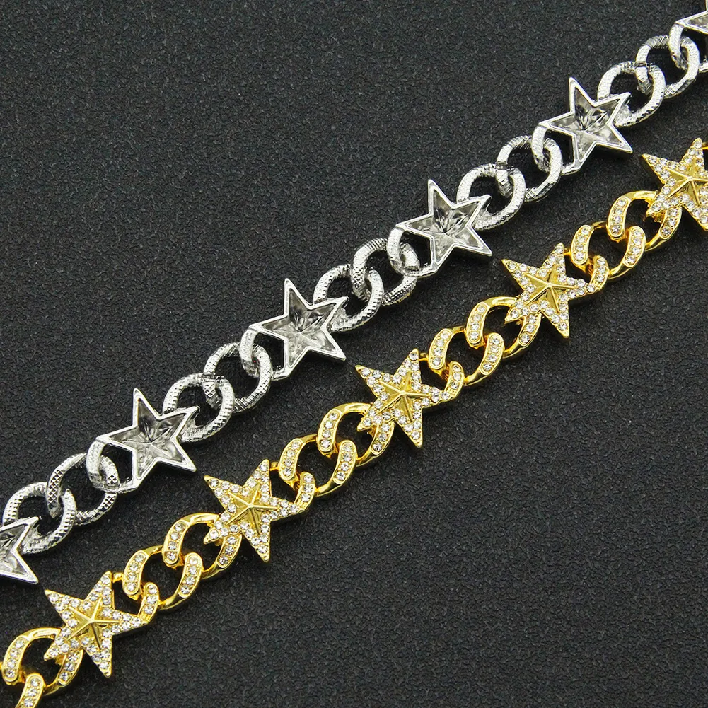 Shiny Rhinestones Star Chain