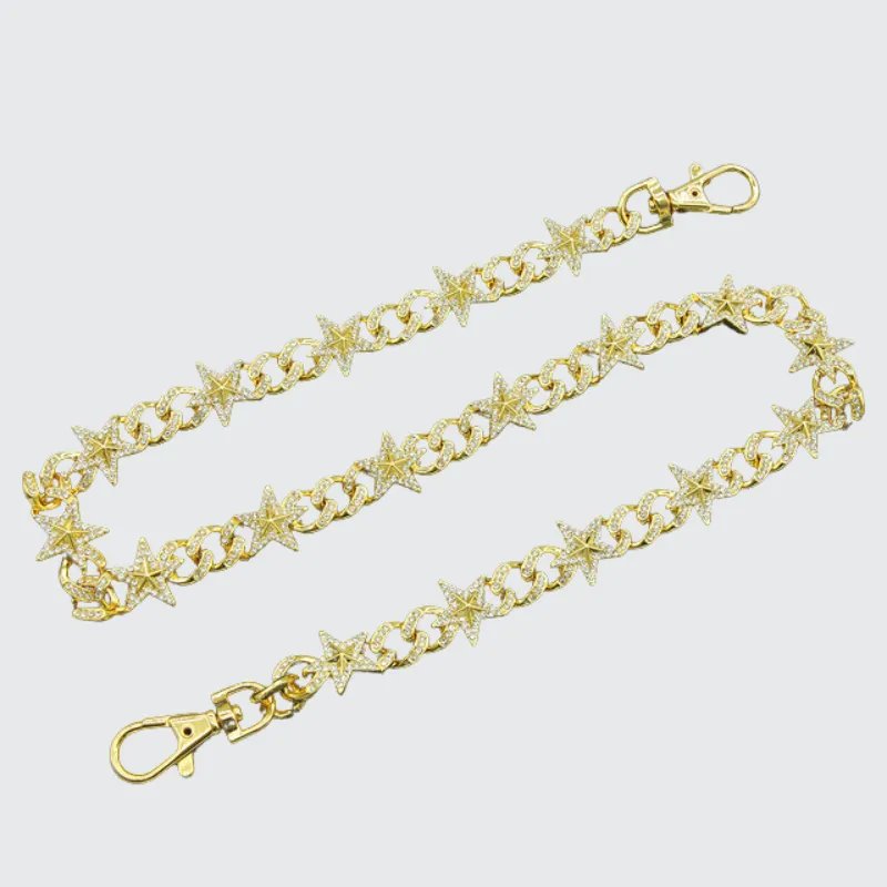Shiny Rhinestones Star Chain