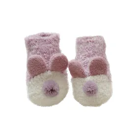 Sweetnana Cozy Ankle Crew Socks for Kids & Toddlers, Super Soft Non-Slip Thickened Socks, Perfect for Winter Stockings and Everyday Comfort