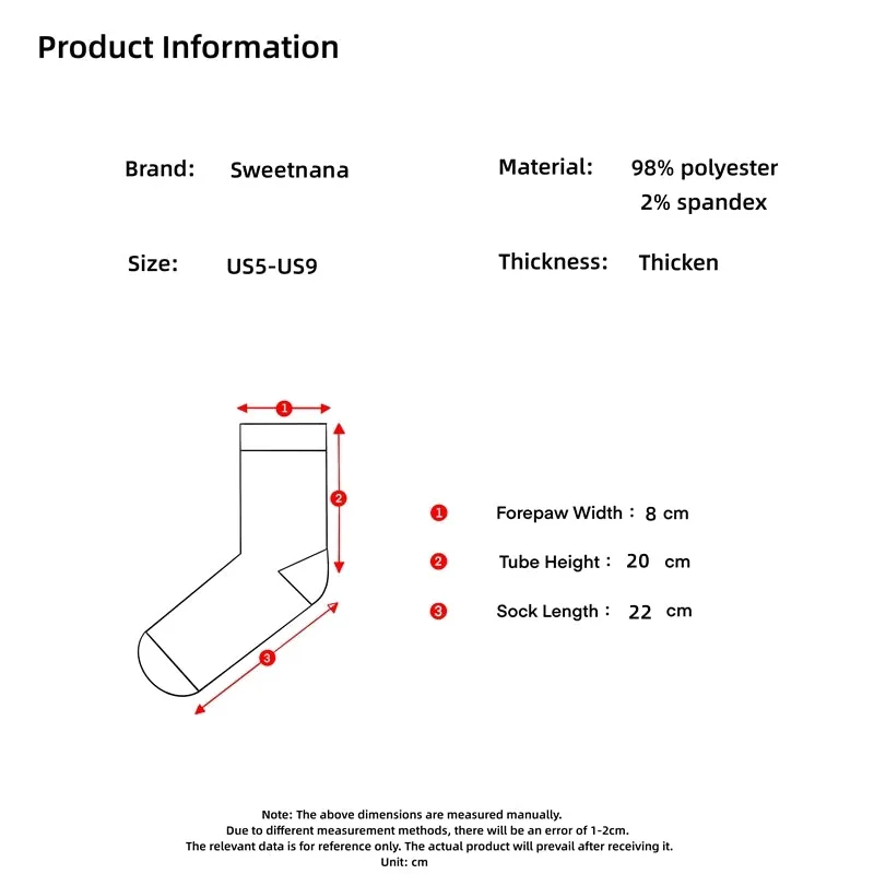Sweetnana Super Soft Cozy Crew Socks for Women, Thickened Non-Slip Lounge Wear Socks, Cute and Comfortable for Winter Days