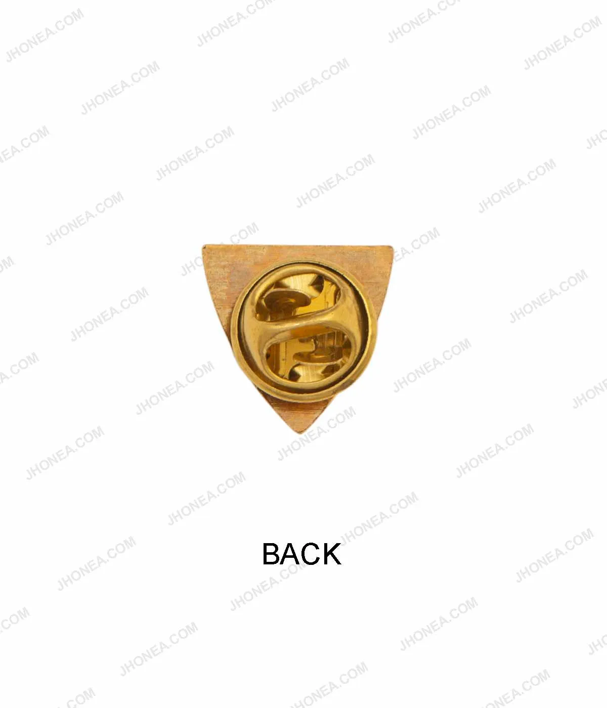 Tri-Color Shield Shape Shirt Collar Tips Brooch Pin