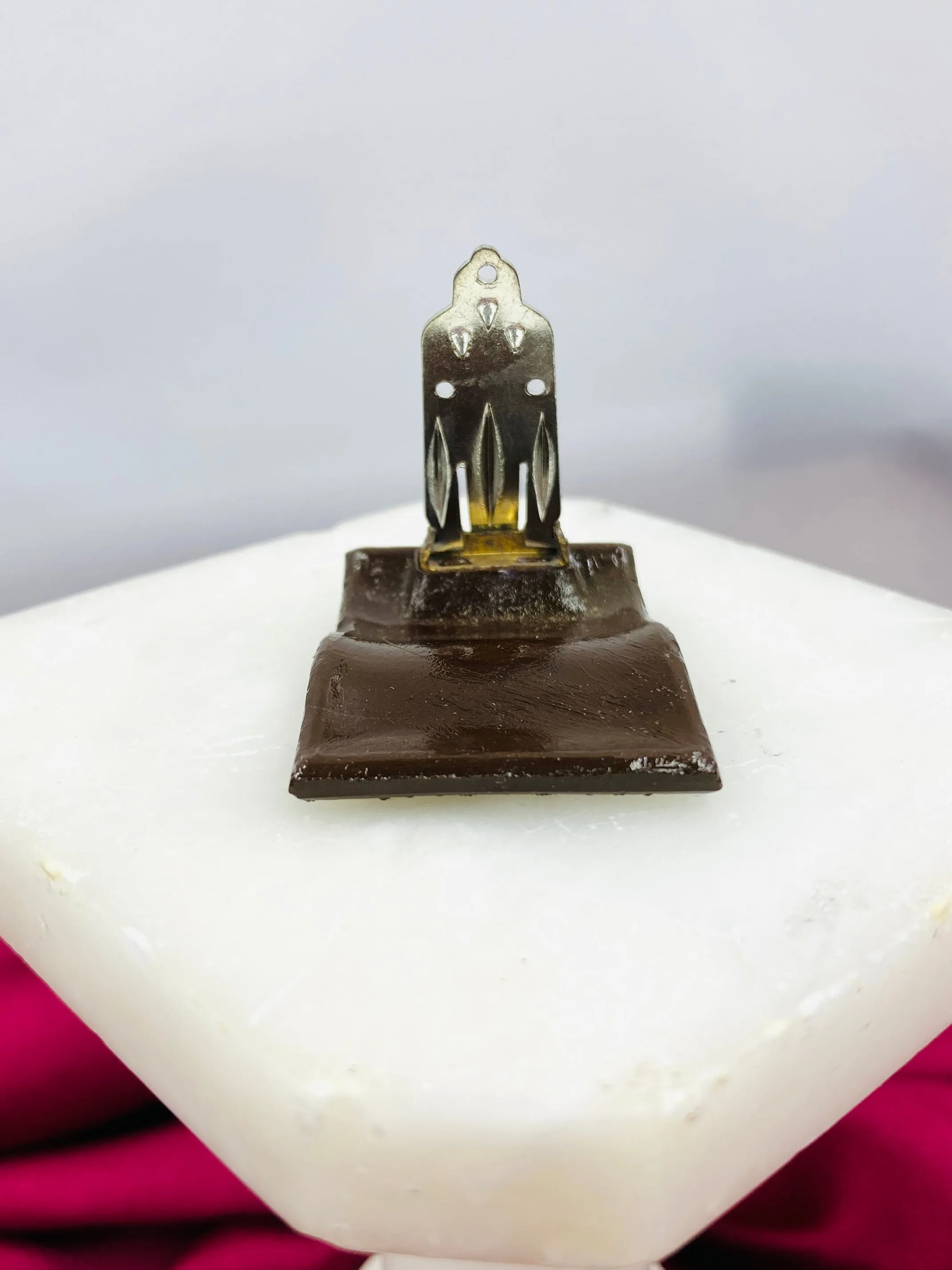 Vintage 1920s/30s Art Deco Square Glass Dress Clips