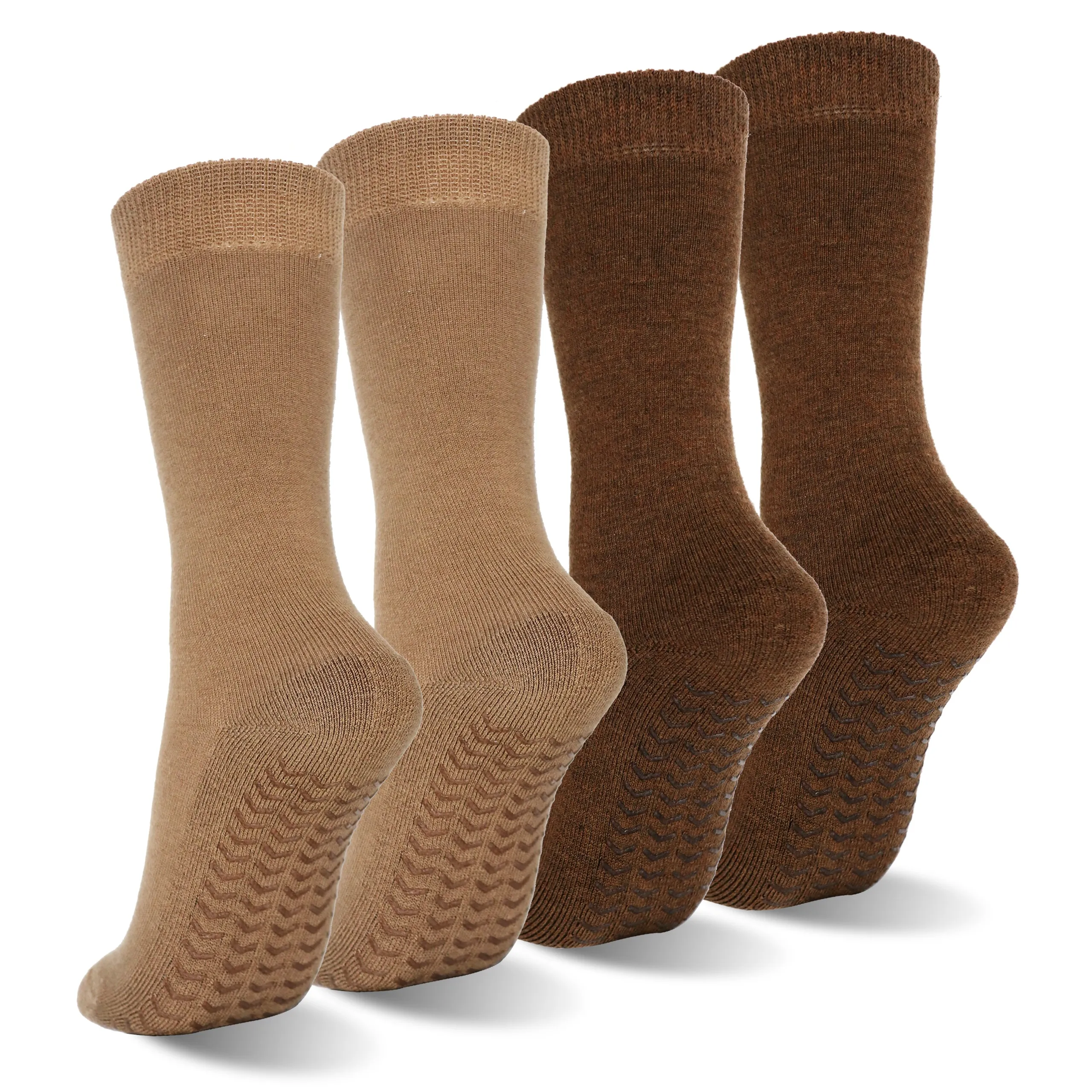 Wool Diabetic Friendly Comfort Socks with Anti-Slip Grips